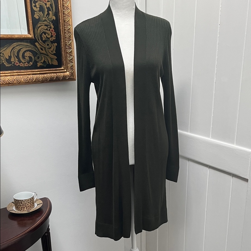 Loft Ribbed open Cardigan - Picture 2 of 7